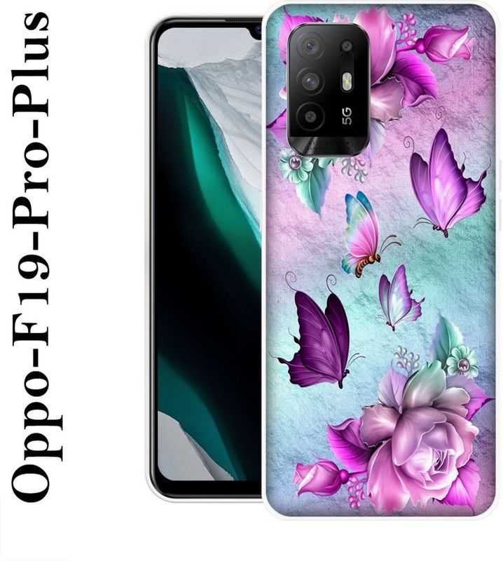 REALKING Back Cover for Oppo F19 Pro Plus  (Pink, Silicon)