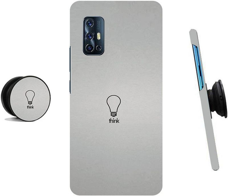 HELLO CASE Back Cover for Vivo V17  (Grey, Cases with Holder)