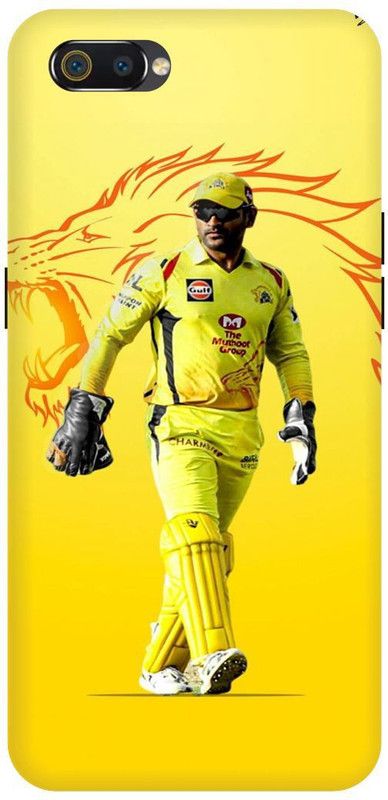 THE NARAYANA COLLECTIONS Back Cover for REALME C2-RMX1941-DHONI,JERRSY,7,INDIAN,MSD,IPL  (Multicolor, Hard Case, Pack of: 1)