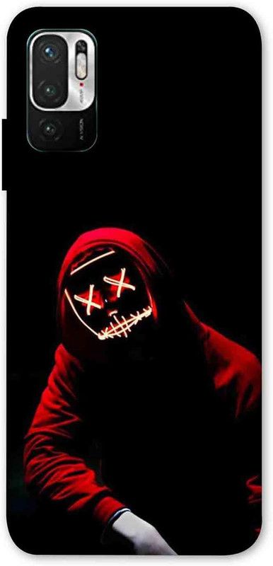 NDCOM Back Cover for Redmi Note 10T 5G Neon Mask Boy Printed  (Multicolor, Hard Case, Pack of: 1)