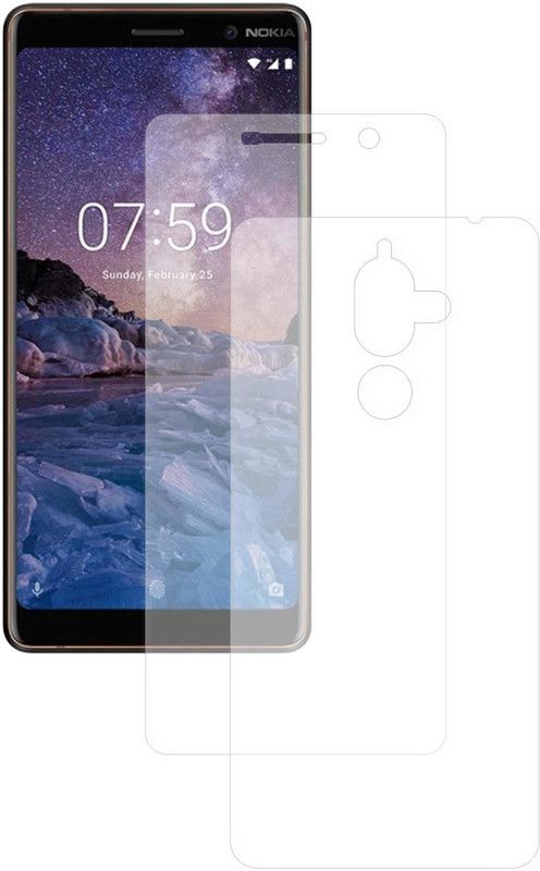 CASE CREATION Front and Back Screen Guard for Nokia 7 Plus 6.0 inch  (Pack of 2)