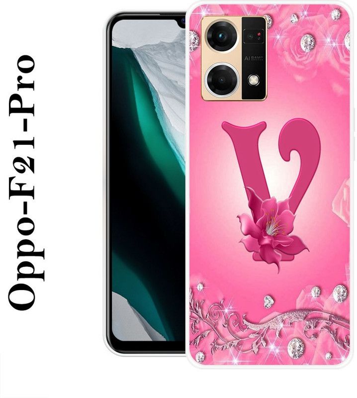redfly Back Cover for Oppo F21 Pro  (Pink, White, Grip Case, Silicon)