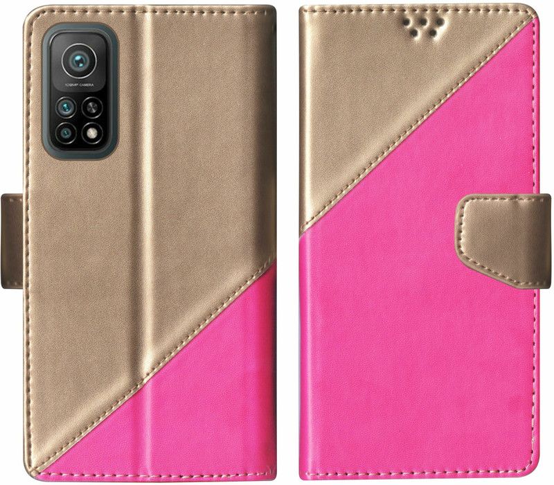 SBMS Flip Cover for Mi 10T Pro 5G, Mi 10T 5G Multicolor  (Pink, Shock Proof, Pack of: 1)