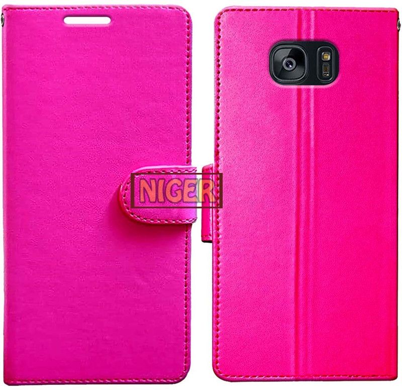 Niger Back Cover for Samsung Galaxy S7 Edge  (Pink, Cases with Holder, Pack of: 1)