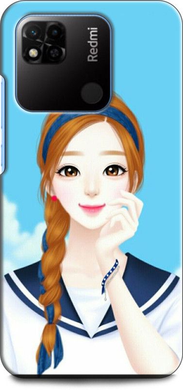 INDICRAFT Back Cover for REDMI 10A Sport GIRL, ANIME, CARTOON, LOVELY GIRL, CUT GIRL  (Multicolor, Shock Proof, Pack of: 1)