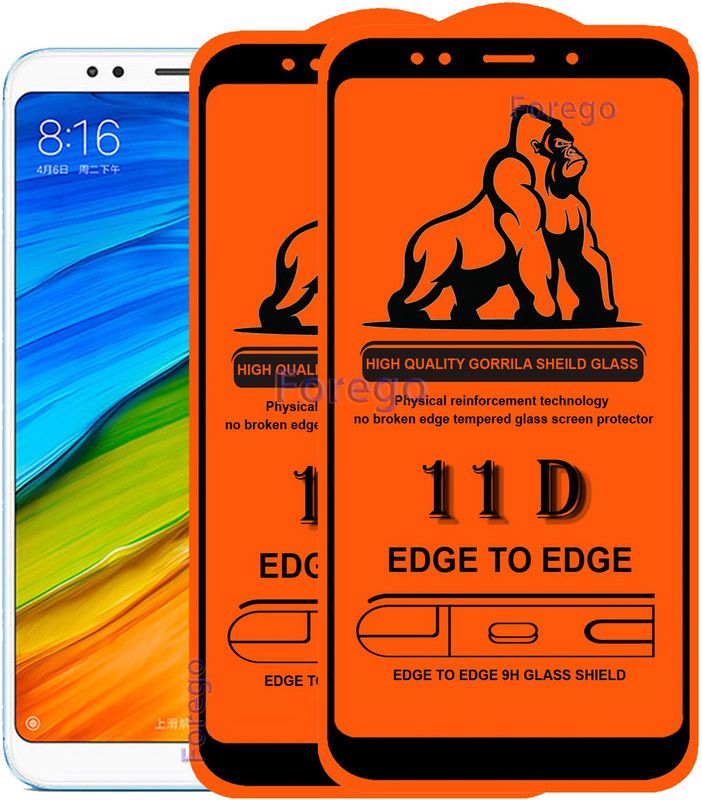 GABZO Edge To Edge Tempered Glass for Mi Redmi Note 5  (Pack of 2)