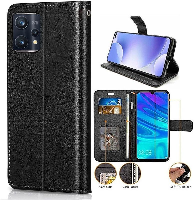 Byenow Back Cover for Realme 9 Pro  (Black, Magnetic Case, Pack of: 1)