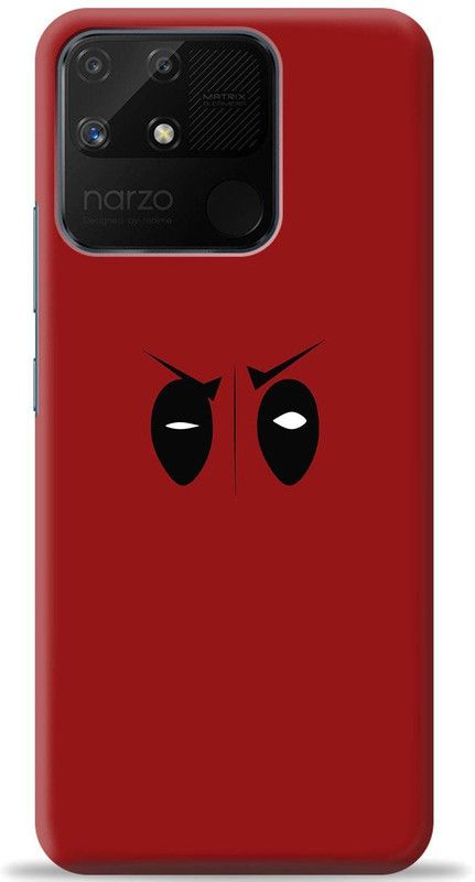 Loffar Back Cover for Realme Narzo 50A  (Red, Shock Proof, Pack of: 1)
