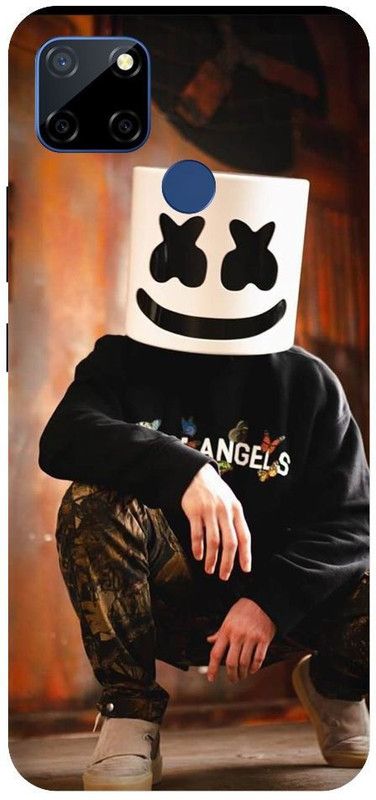 URCHIN Back Cover for Narzo 30A Marshmello, Marshmello dj, Edm, Marshmallow, Marshmello singer  (Multicolor, Shock Proof, Pack of: 1)