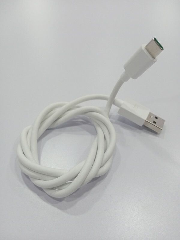 NUKAICHAU USB Type C Cable 6.5 A 1.00294999999995 m Copper Braiding data cable fast charging vivo  (Compatible with Realme X2 Pro| Realme 6| Realme 7| Realme 8| Realme X3 | Realme 7i, White, One Cable)