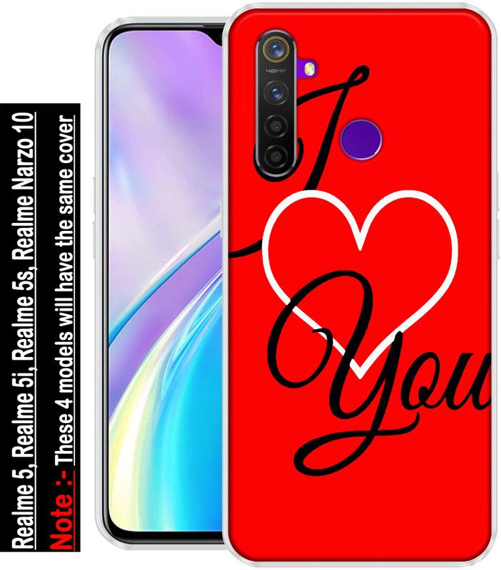 INDIALAND Back Cover for Realme 5, Realme 5i, Realme 5s, Realme Narzo 158  (Multicolor, Grip Case, Silicon, Pack of: 1)