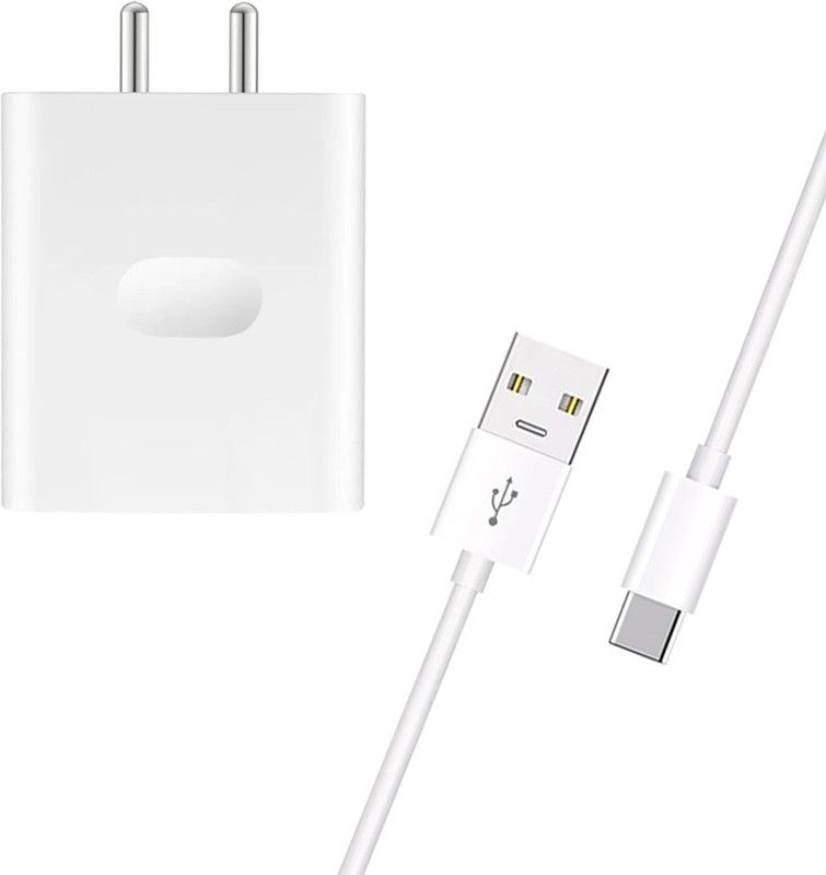 shopbucket 33 W NA 4 A Mobile 33W 4A WARP/VOOC/SUPERDART Charger Made in India Adaptor with Type-C Devices 021 Charger with Detachable Cable  (White, Cable Included)