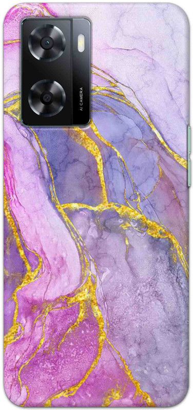 NDCOM Back Cover for OPPO A57 2022 Marble Pattern Printed  (Multicolor, Hard Case, Pack of: 1)