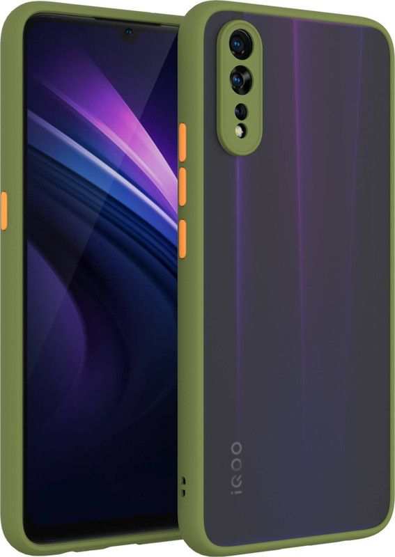acd Back Cover for Vivo S1  (Green, Cases with Holder)