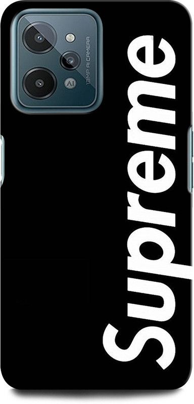 ORBIQE Back Cover for Realme C31  (White, Black, Hard Case, Pack of: 1)
