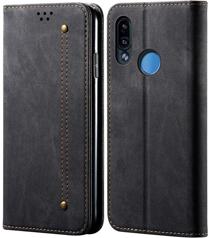 Cubix Wallet Case Cover for Redmi Note 7 Pro / Redmi Note 7 / Redmi Note 7s  (Black, Magnetic Case, Pack of: 1)