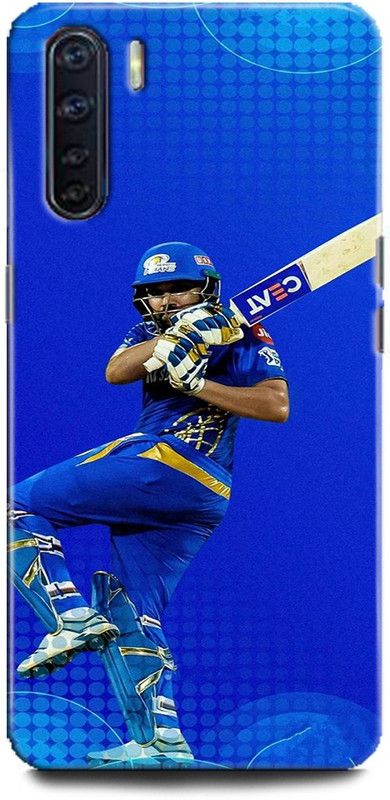 Afterglow Back Cover for Oppo F15 ROHIT SHARMA, BCCI,CRICKETER, INDIAN KHILADI, IPL, MI, T20  (Multicolor, Shock Proof, Pack of: 1)