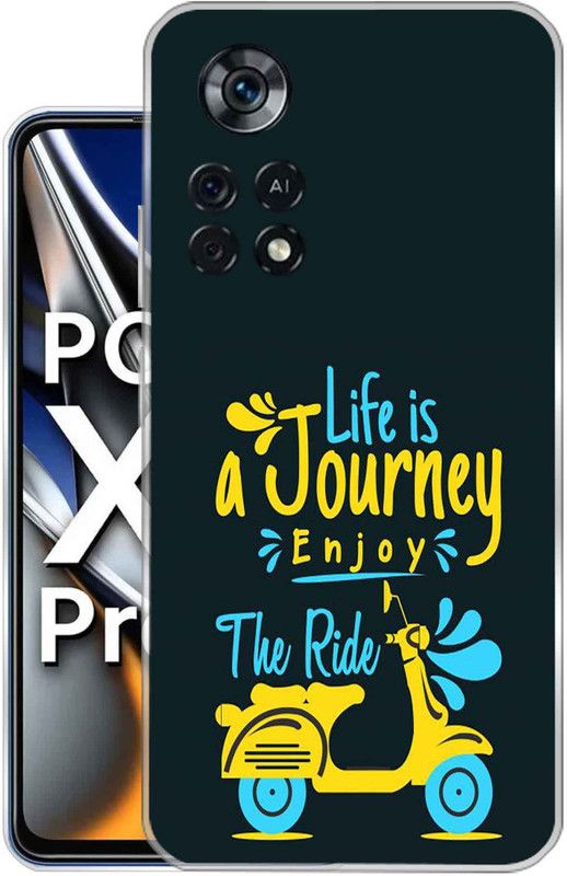 Vascase Back Cover for Poco X4 Pro 5G  (Multicolor, Dual Protection, Silicon, Pack of: 1)