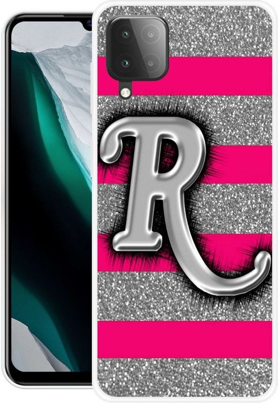 Chahar Back Cover for Samsung Galaxy M32  (Pink, Grey, Grip Case, Silicon, Pack of: 1)