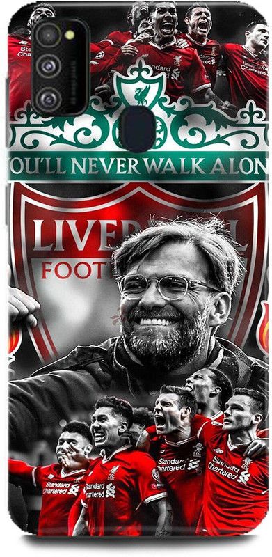 MP ARIES MOBILE COVER Back Cover for SAMSUNG Galaxy M21, Liverpool slogan Liverpool Logo Football You Will Never Walk Alone  (Multicolor, Hard Case, Pack of: 1)