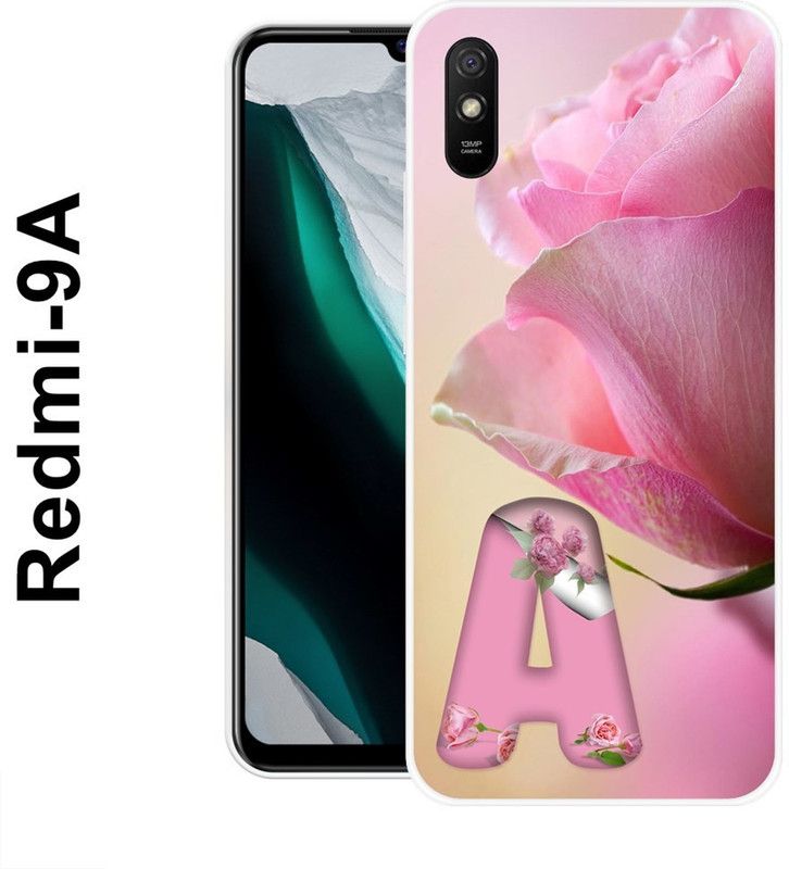INDIALAND Back Cover for Redmi 9A  (Beige, Pink, Grip Case, Silicon)