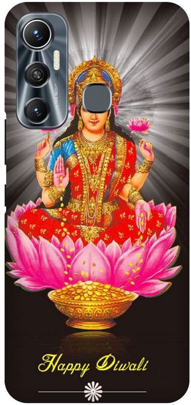 FIKORA Back Cover for Infinix Hot 11, X662, LAXMI, JI, LAXMI, MATA, JI  (Multicolor, Hard Case, Pack of: 1)