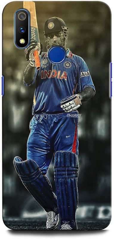 INTELLIZE Back Cover for Realme 3 RMX1825 ROHIT SHARMA, INDIA, CRICKET, INDIAN CRICKET BATSMAN  (Multicolor, Hard Case, Pack of: 1)