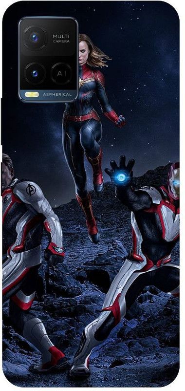 Bluvver Back Cover for Vivo Y21,V2111, Printed Avengers Superheroes Back Cover  (Multicolor, Hard Case, Pack of: 1)