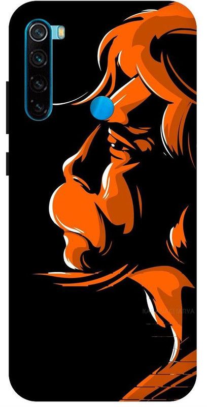 PICHKU Back Cover for REDMI NOTE 8-M1908C3JH-HANUMAN,JI,MARUTI,BAJRANG,BALI,BALAJI,JAI SHREE RAM,BHAGWA,HINDU  (Orange, Hard Case, Pack of: 1)