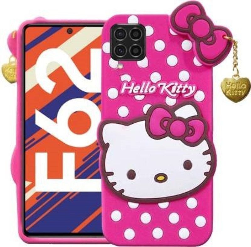 SOK3 Back Cover for Samsung Galaxy F62  (Pink, Grip Case, Pack of: 1)
