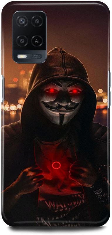 FRONK Back Cover for OPPO A54, CPH2239, JOKER, ANONYMOUS, BLADE, HACKER, MASK  (Black, Hard Case, Pack of: 1)