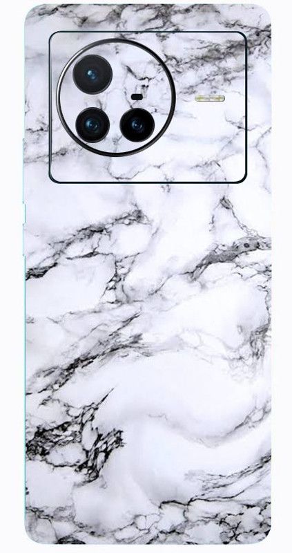 BugguSkin VIVO X80 5G Mobile Skin  (Ultra Super Milky White Marble Skin With High Matte Finish.)