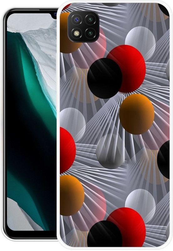 BAILAN Back Cover for POCO C3  (Multicolor, Grip Case, Silicon, Pack of: 1)