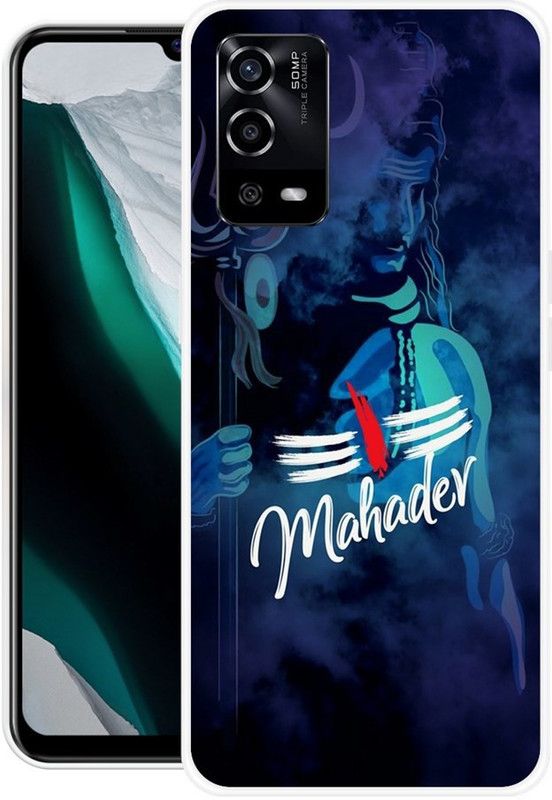 redfly Back Cover for Oppo A55 4G  (Blue, Grip Case, Silicon, Pack of: 1)