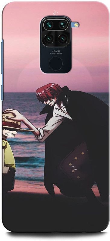 GRAFIQE Back Cover for REDMI Note 9 SHANKS, NARUTO, ANIME, NEON, GOKU  (Multicolor, Shock Proof, Pack of: 1)
