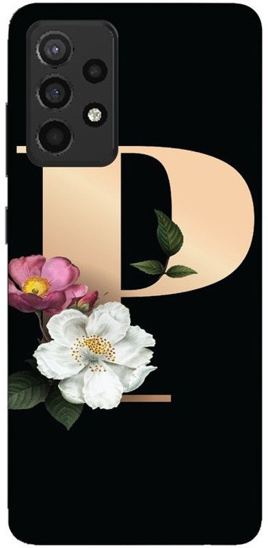 LUCKY MOBI.COM Back Cover for Samsung A23 ( P LETTER NAME) PRINTED BACK COVER  (Multicolor, Hard Case, Pack of: 1)