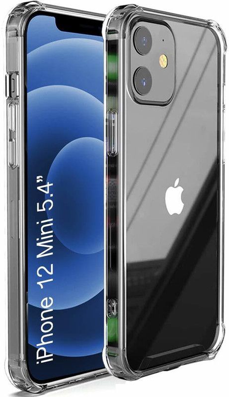 NKCASE Back Cover for Apple iphone 12 Mini  (Transparent, Shock Proof, Silicon, Pack of: 1)