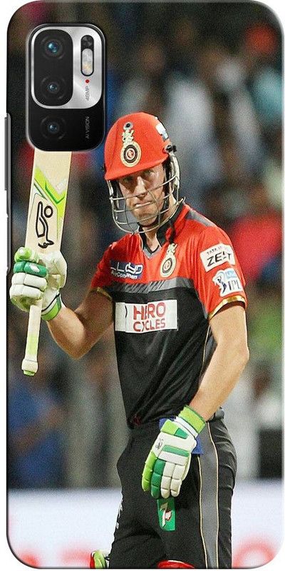 ORBIQE Back Cover for POCO M3 Pro MZB0956IN AB DE VILLIERS, CRICKET, BATSMAN, SPORTS  (Multicolor, Hard Case, Pack of: 1)