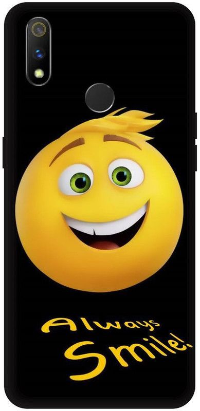 URCHIN Back Cover for Realme 3 smiley, Emoji, Cute, funny, Smile  (Multicolor, Shock Proof, Pack of: 1)