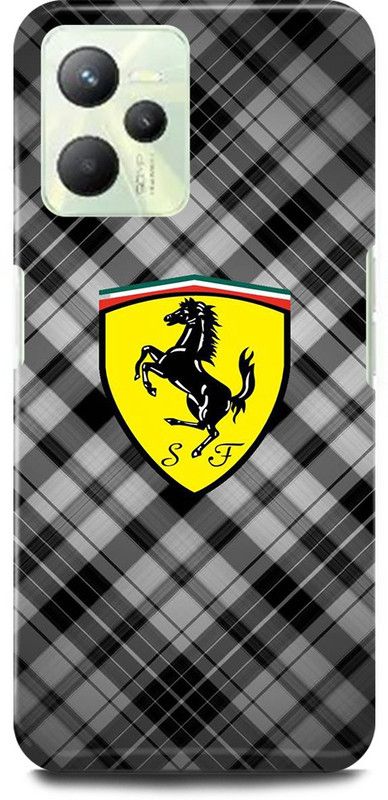 play fast Back Cover for Realme C35, RMX3511 FERRARI, CAR, SIGN, LOGO  (Grey, Hard Case, Pack of: 1)