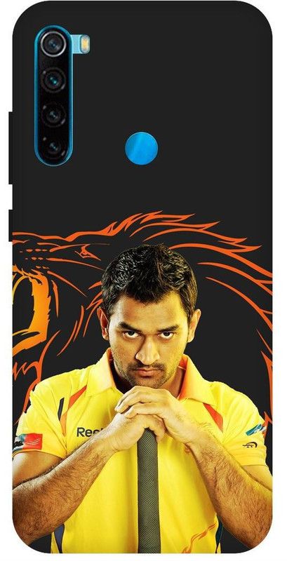 PICHKU Back Cover for REDMI NOTE 8-M1908C3JH-MAHENDRA,SINGH,DHONI,CSK,7,MSD,MAAHI,CHENNAI,SUPER,KING,SPORTS,IPL  (Blue, Hard Case, Pack of: 1)
