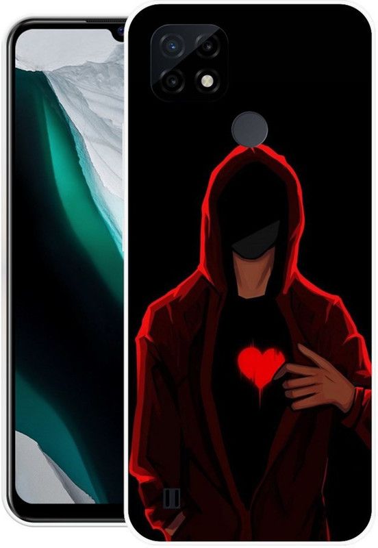SIMAWAT Back Cover for Realme C21Y  (Multicolor, Grip Case, Silicon, Pack of: 1)