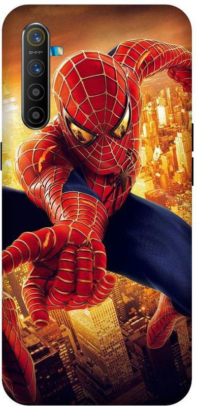 SSMORYA Back Cover for Realme XT Spiderman Printed Back cover  (Multicolor, Waterproof, Pack of: 1)