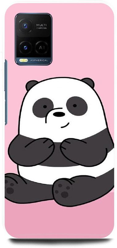 play fast Back Cover for Vivo Y33T, V2146 OSO, PANDA, BHALU, BEER  (Pink, Hard Case, Pack of: 1)