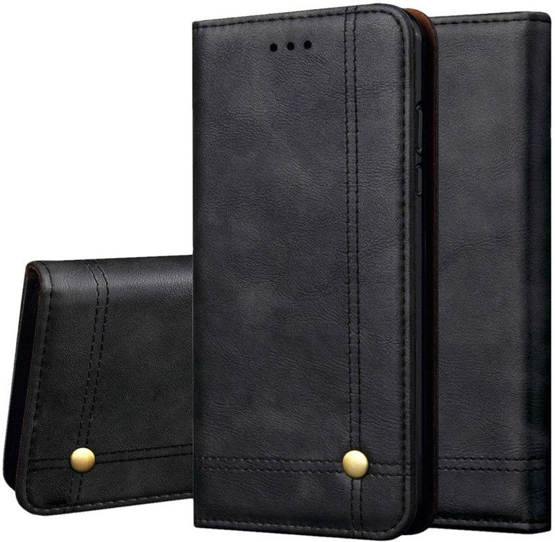 Shock Proof Flip Cover for Samsung Galaxy M40  (Black, Magnetic Case, Pack of: 1)