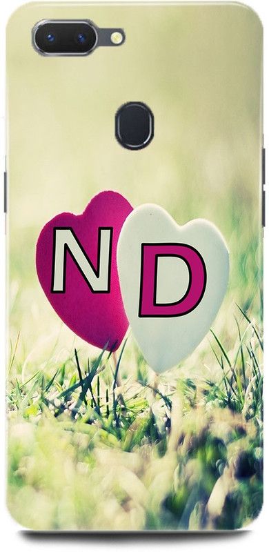 MP ARIES MOBILE COVER Back Cover for OPPO F9/CPH1881,N Loves D Name,N Name, D Letter, Alphabet,N Love D NAME  (Multicolor, Hard Case, Pack of: 1)