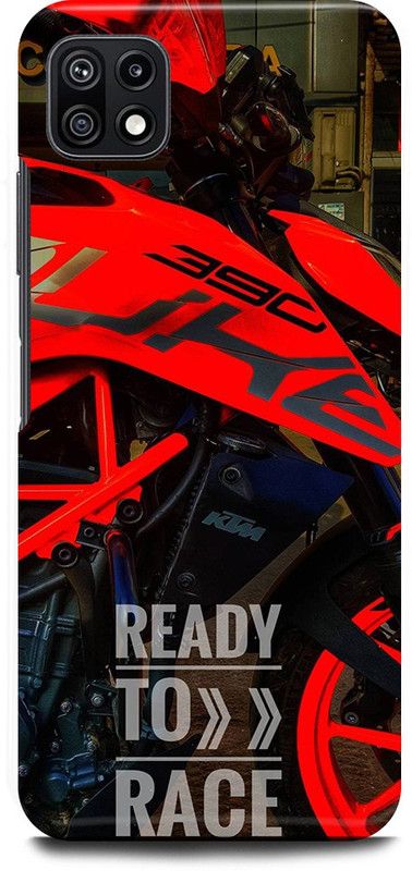 JUGGA Back Cover for SAMSUNG Galaxy A22 5G, KTM, DUKE, BIKE, LOVER  (Red, Hard Case, Pack of: 1)