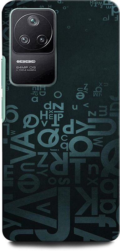 GRAFIQE Back Cover for POCO F4 5G  (Blue, Black, Pack of: 1)