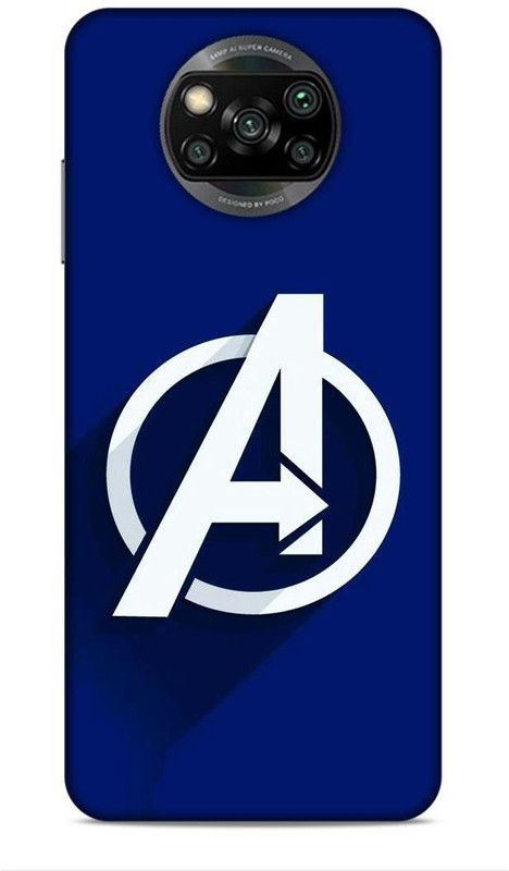 CRAFTARA Back Cover for Xiaomi Poco X3  (Blue, White, Hard Case)