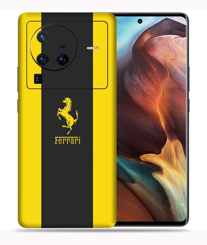 SkinoMania X80 Pro-5G Mobile Skin  (Multicolour Ferrari)